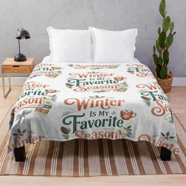 Item preview, Winter Is My Favorite Season - Cozy Vintage Quote designed and sold by GlaSher.