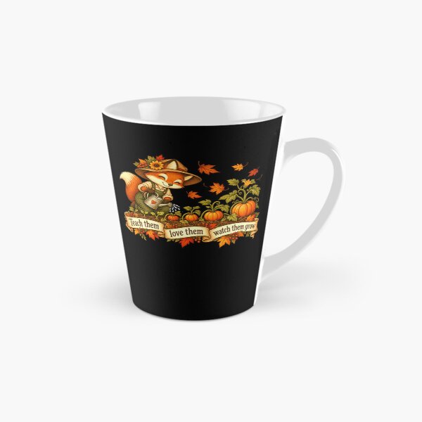 Item preview, Teach Them Love Them Watch Them Grow Fox Teacher Parent Gardener Autumn Season designed and sold by FolkGraphics.