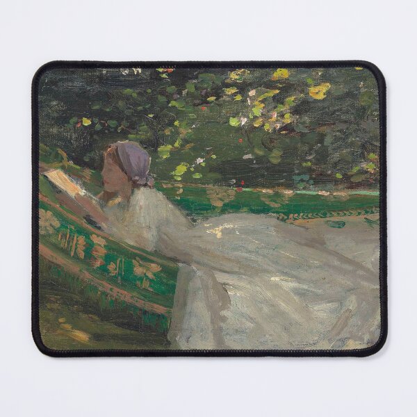 Item preview, Vintage Garden Wall Art, The Green Hammock by John Lavery, Impressionist Painting designed and sold by RickE.