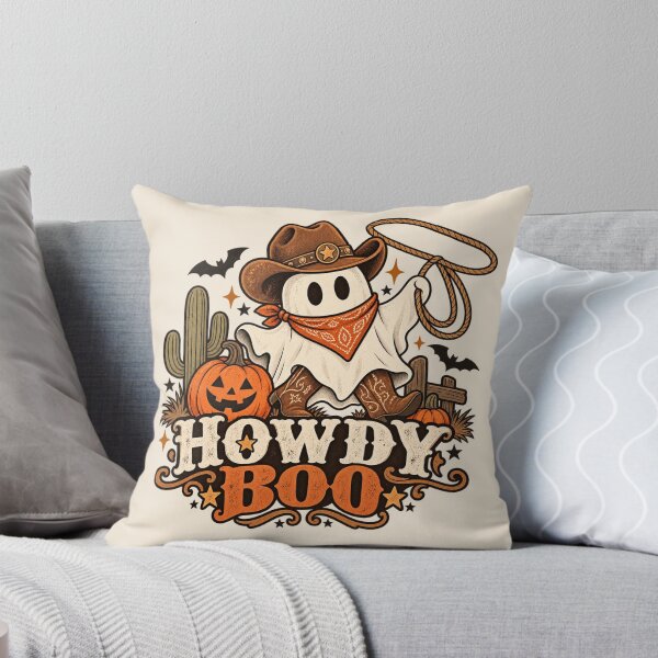 Item preview, Howdy Boo Cowboy Ghost – Cute Western Halloween Retro Design designed and sold by 1DreamerShop.