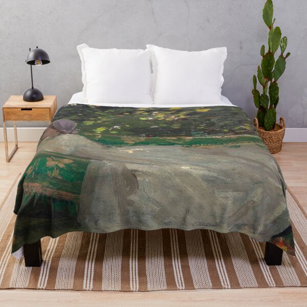 Item preview, Vintage Garden Wall Art, The Green Hammock by John Lavery, Impressionist Painting designed and sold by RickE.