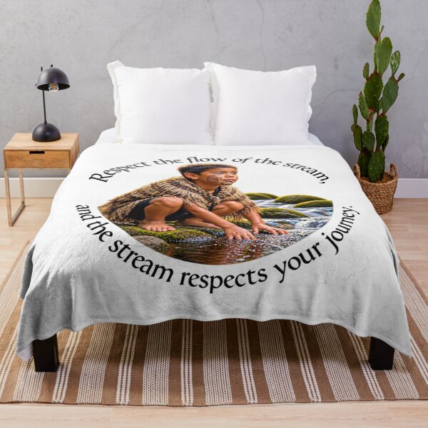 Item preview, Polynesian Conservation Proverb - Respect the flow of the stream | Pacific Art designed and sold by ShakaLife.org.