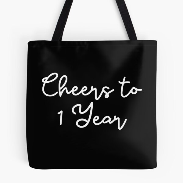 Item preview, Cheers to 1 Year - 1st Wedding Anniversary Gift for Couples Men Women designed and sold by Mozaic Clothes.