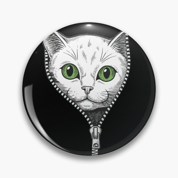 Item preview, Unzipped Cat Illusion Art Sketch designed and sold by Litely.