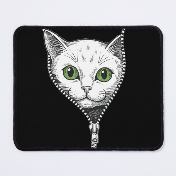 Item preview, Unzipped Cat Illusion Art Sketch designed and sold by Litely.