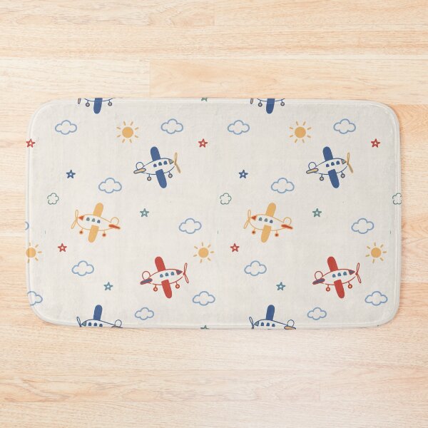 Item preview, Vintage Airplane Cloud Star Nursery Pattern designed and sold by Luv4tete.