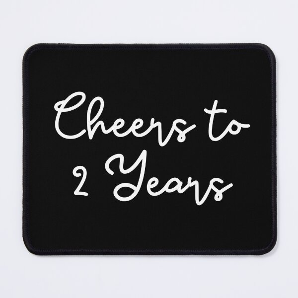Item preview, Cheers to 2 Years - 2nd Wedding Anniversary Gift for Couples Men Women designed and sold by Mozaic Clothes.