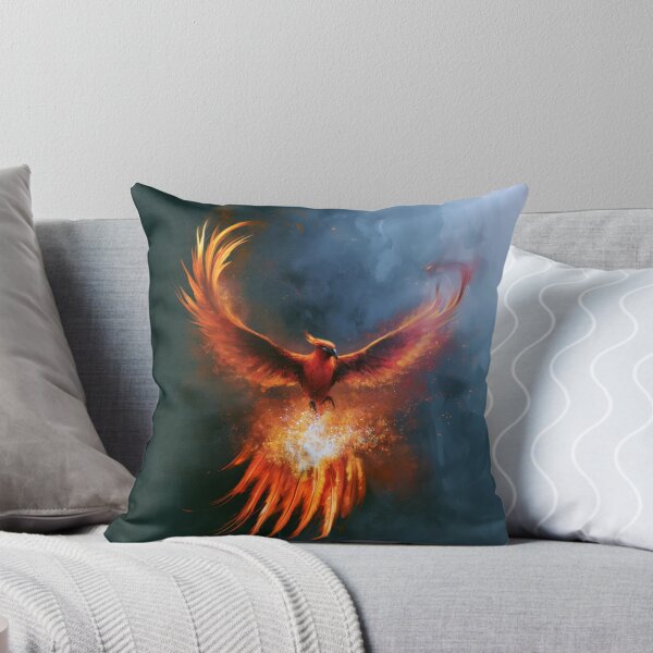 Item preview, A magnificent Phoenix rising from blazing volcanic flames, Fantasy & Mythological Creatures designed and sold by CDC40.