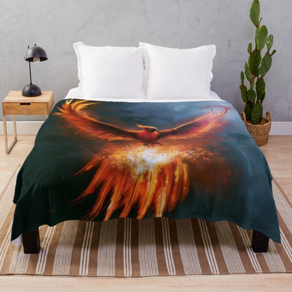 Item preview, A magnificent Phoenix rising from blazing volcanic flames, Fantasy & Mythological Creatures designed and sold by CDC40.