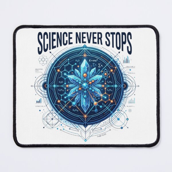 Item preview, Scientist Science Never Stops Futuristic Science T-Shirt designed and sold by PixelStyle Studio.