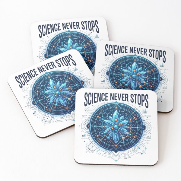 Item preview, Scientist Science Never Stops Futuristic Science T-Shirt designed and sold by PixelStyle Studio.
