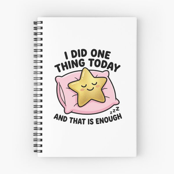 Item preview, I Did One Thing Today And That Is Enough Cute Sleeping Star Self Care Affirmation designed and sold by raedattia.