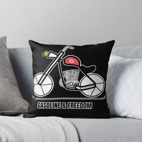 Item preview, Gasoline and Freedom Funny Motorcycle Biker Quote designed and sold by Shopovibe.