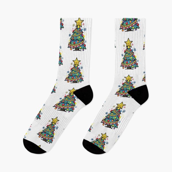 Artikelvorschau, Kitschiger Weihnachtsbaum, hässliche Pulloverparty, Kunst entworfen und verkauft von Merch by Das Design Studio.