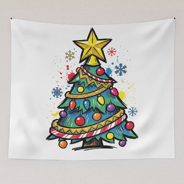 Item preview, Gaudy Christmas Tree Ugly Sweater Party Art designed and sold by Merch by Das Design Studio.