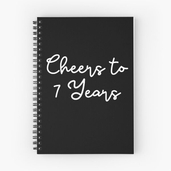 Item preview, Cheers to 7 Years - 7th Wedding Anniversary Gift for Couples Men Women designed and sold by Mozaic Clothes.