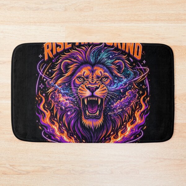 Item preview, Fiery Rise And Grind Lion Hustle designed and sold by zwnexura.