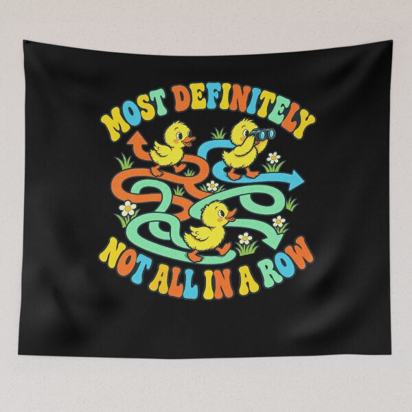 Item preview, Most Definitely Not All In A Row Quirky Duck Individual designed and sold by FolkGraphics.