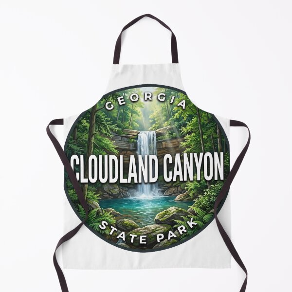 Item preview, Cloudland Canyon State Park Georgia Summer Falls Round Badge Sticker designed and sold by DetourDgn.