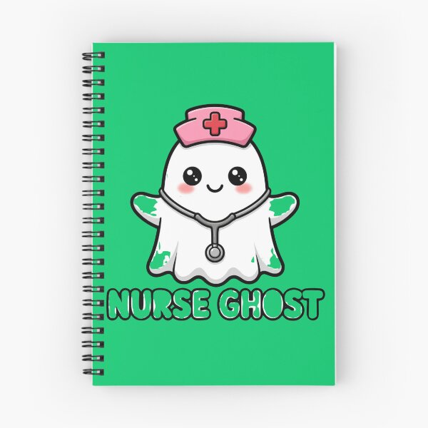 Item preview, Cute Nurse Ghost Halloween Stethoscope Art designed and sold by the wellness script.