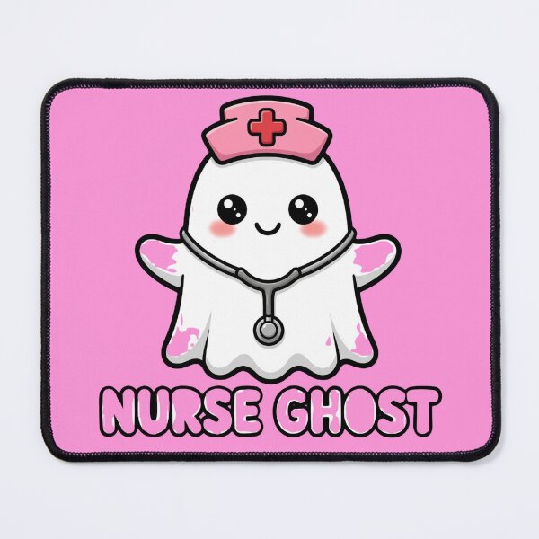 Item preview, Cute Nurse Ghost Halloween Stethoscope Art designed and sold by the wellness script.