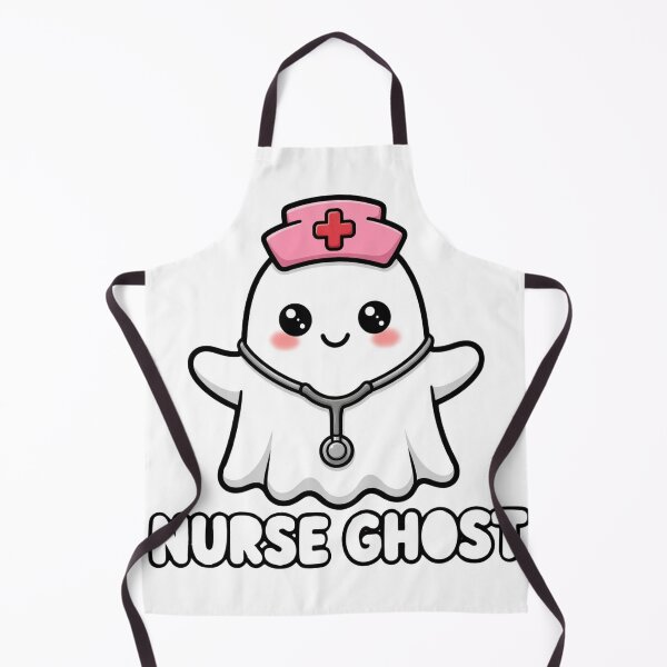 Item preview, Cute Nurse Ghost Halloween Stethoscope Art designed and sold by the wellness script.