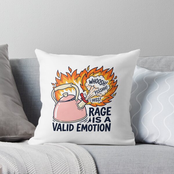 Item preview, Rage Is A Valid Emotion Tea Kettle Boiling Fire Mental Health Humor designed and sold by raedattia.