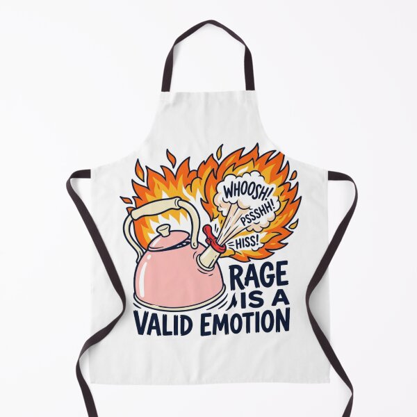 Item preview, Rage Is A Valid Emotion Tea Kettle Boiling Fire Mental Health Humor designed and sold by raedattia.