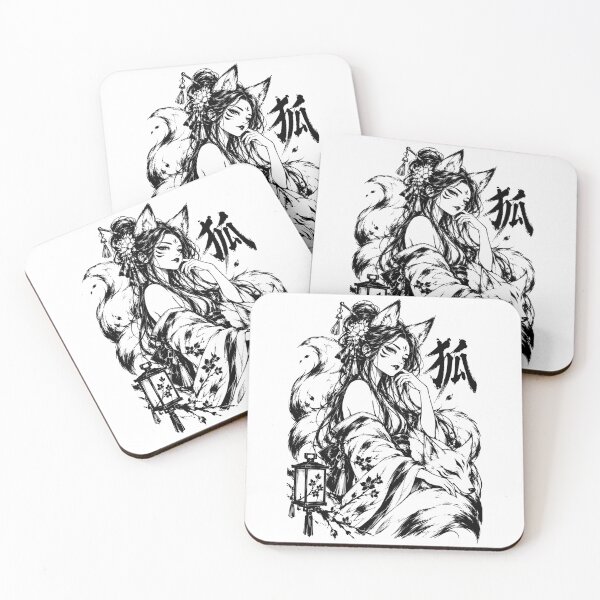 Artikelvorschau, Mystisches japanisches Kitsune-Fuchsmädchen entworfen und verkauft von bapupa.