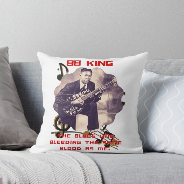 Item preview, BB King Vintage Blues Guitar Portrait Design designed and sold by JoshuaudArt.