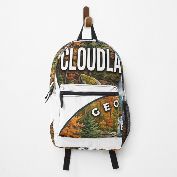 Item preview, Cloudland Canyon State Park Georgia Autumn Falls Round Badge Sticker designed and sold by DetourDgn.