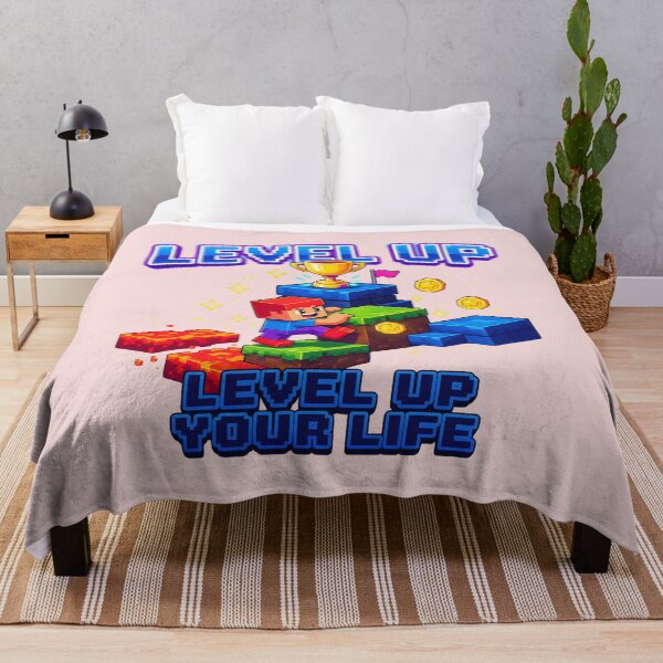 Item preview, Level Up Your Life – Motivational Gamer Design designed and sold by DVerse Studio.