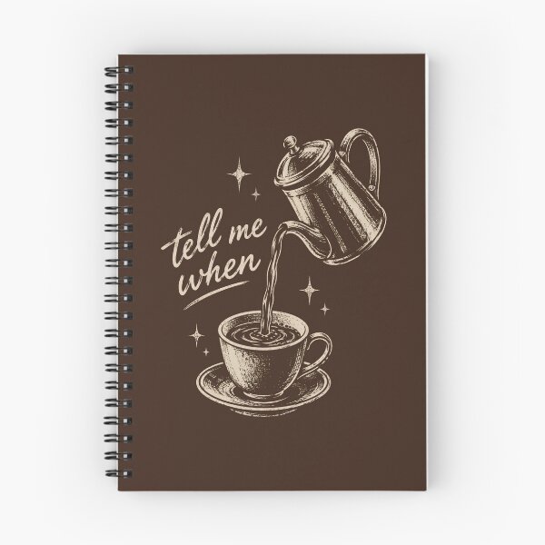 Item preview, Coffee Date Tell Me When designed and sold by DemureArtsy.