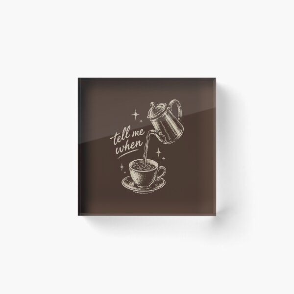Item preview, Coffee Date Tell Me When designed and sold by DemureArtsy.