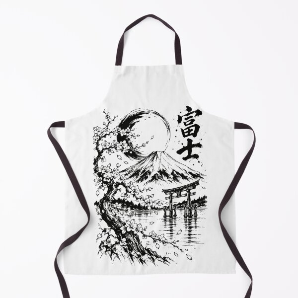 Item preview, Ink-Washed Mount Fuji Blossom Landscape designed and sold by bapupa.