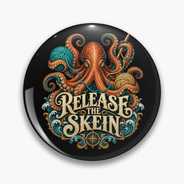 Artikelvorschau, Crochet Kraken Release The Skein entworfen und verkauft von Text2tee.