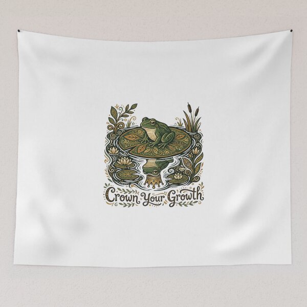 Item preview, • Crown Your Growth Frog Reflection Art designed and sold by Sanan Israyilli.