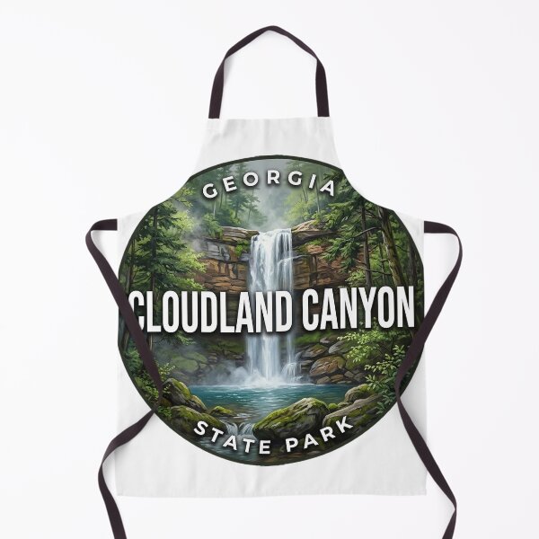 Item preview, Cloudland Canyon State Park Georgia Spring Mist Round Badge Sticker designed and sold by DetourDgn.
