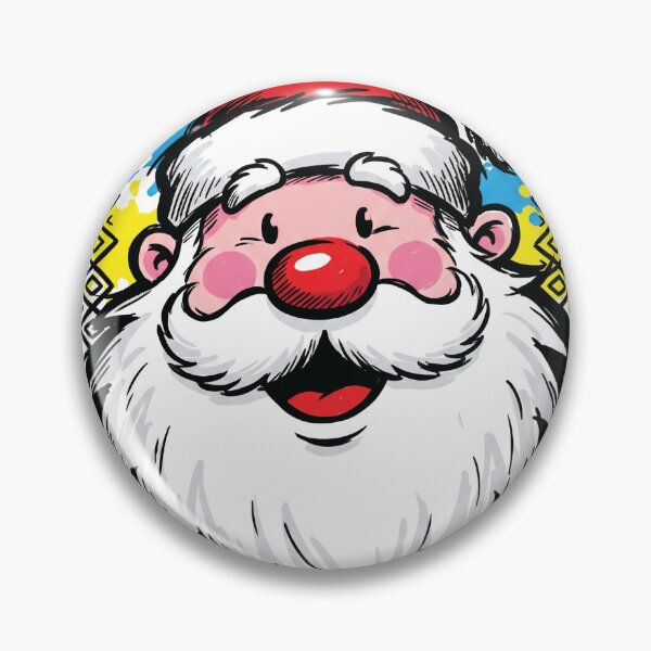 Item preview, Retro Giant Santa Face Ugly Sweater Style Art designed and sold by Merch by Das Design Studio.