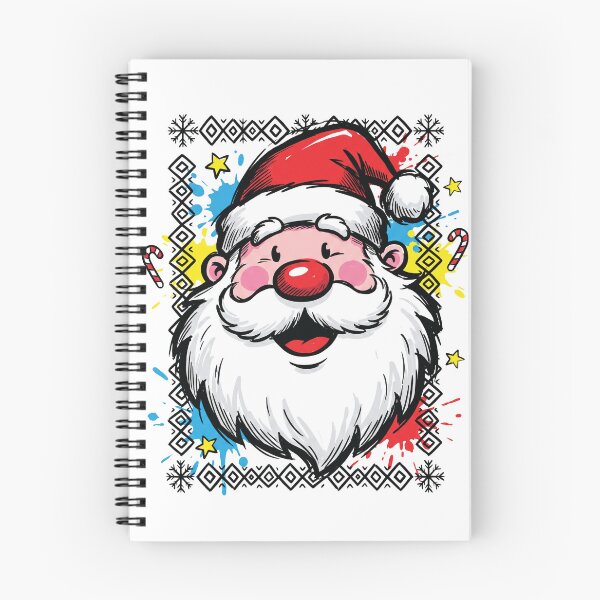 Item preview, Retro Giant Santa Face Ugly Sweater Style Art designed and sold by Merch by Das Design Studio.