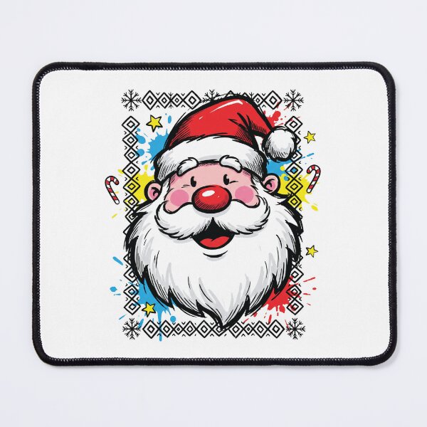 Item preview, Retro Giant Santa Face Ugly Sweater Style Art designed and sold by Merch by Das Design Studio.