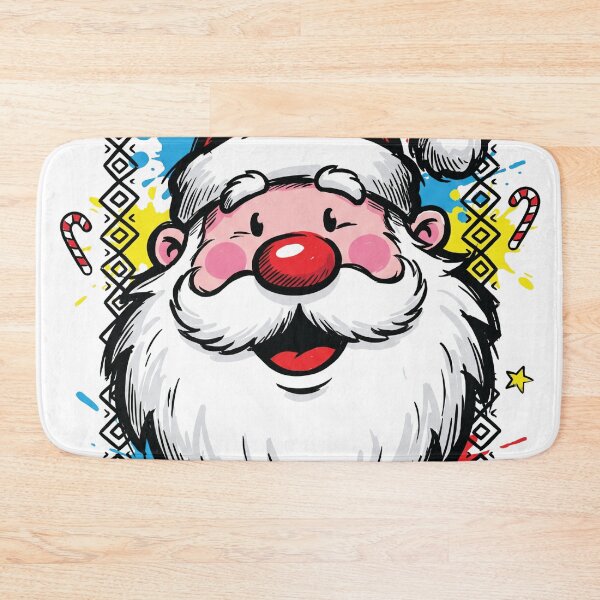 Item preview, Retro Giant Santa Face Ugly Sweater Style Art designed and sold by Merch by Das Design Studio.