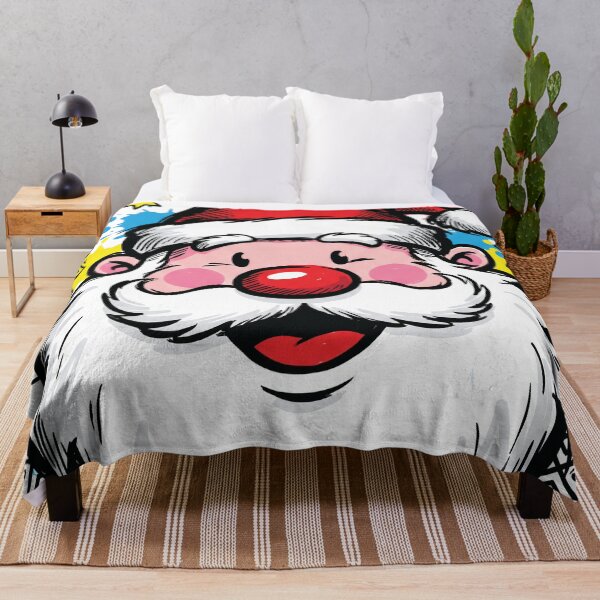 Item preview, Retro Giant Santa Face Ugly Sweater Style Art designed and sold by Merch by Das Design Studio.