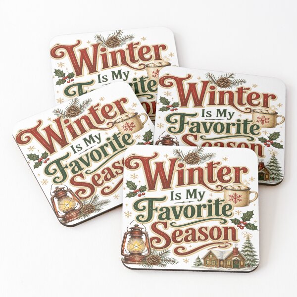 Item preview, Winter Is My Favorite Season Vintage Illustration designed and sold by GlaSher.