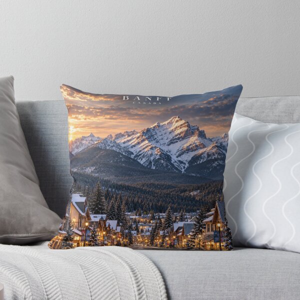 Item preview, Banff Cinematic Monochrome Mountain Artwork designed and sold by MichaeIRellov.