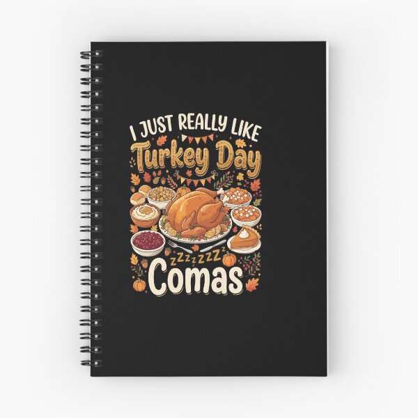 Item preview, I Just Really Like Turkey Day Comas Funny designed and sold by AmeliaShirts.