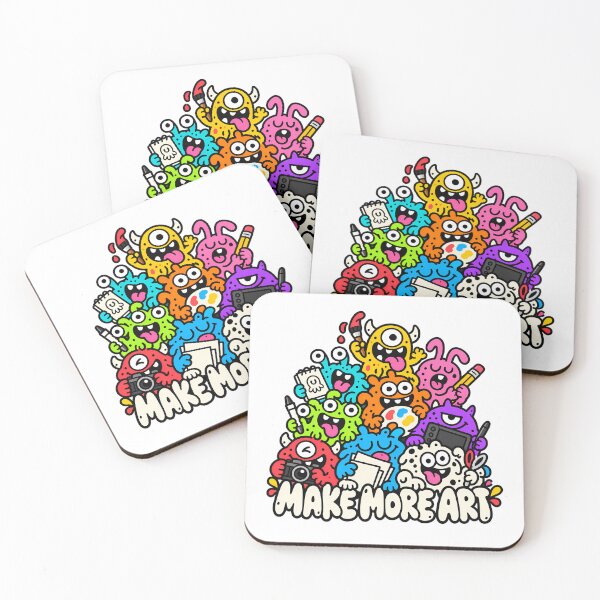 Item preview, Make More Art Colorful Creative Monster Crew designed and sold by Thai Vibe Studio.