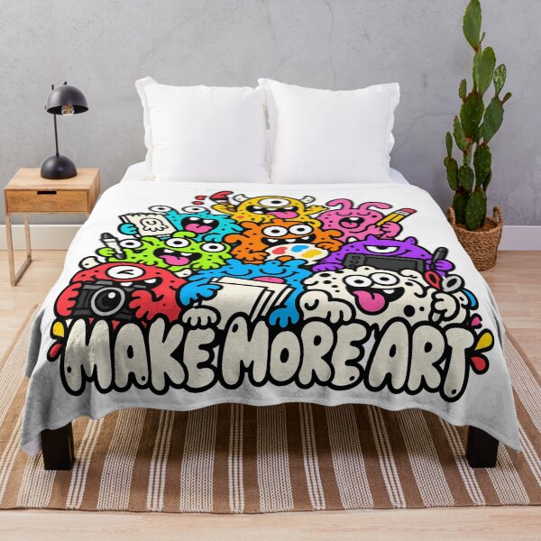 Item preview, Make More Art Colorful Creative Monster Crew designed and sold by Thai Vibe Studio.