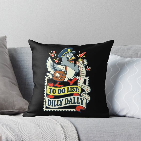 Item preview, To Do List: Dilly Dally Funny Procrastinator Mail Carrier Postal Worker designed and sold by FolkGraphics.