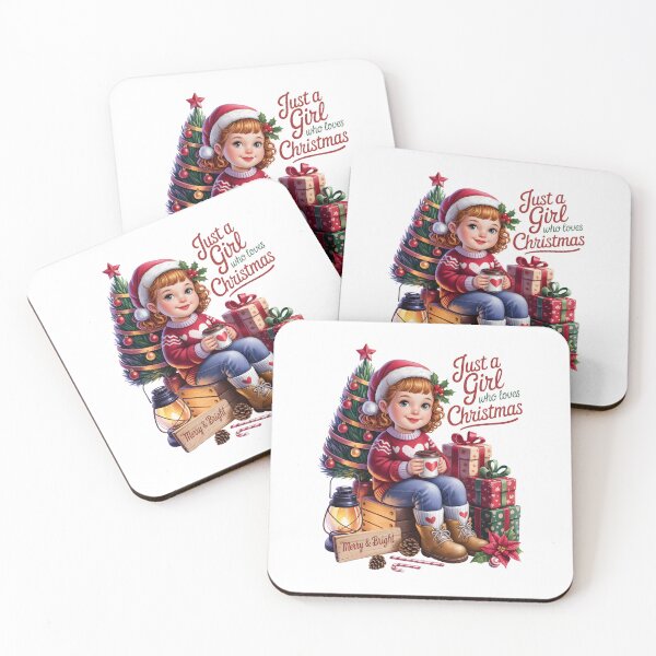 Item preview, Just A Girl Who Loves Christmas – Merry And Bright Tree Art designed and sold by jkrphoto.